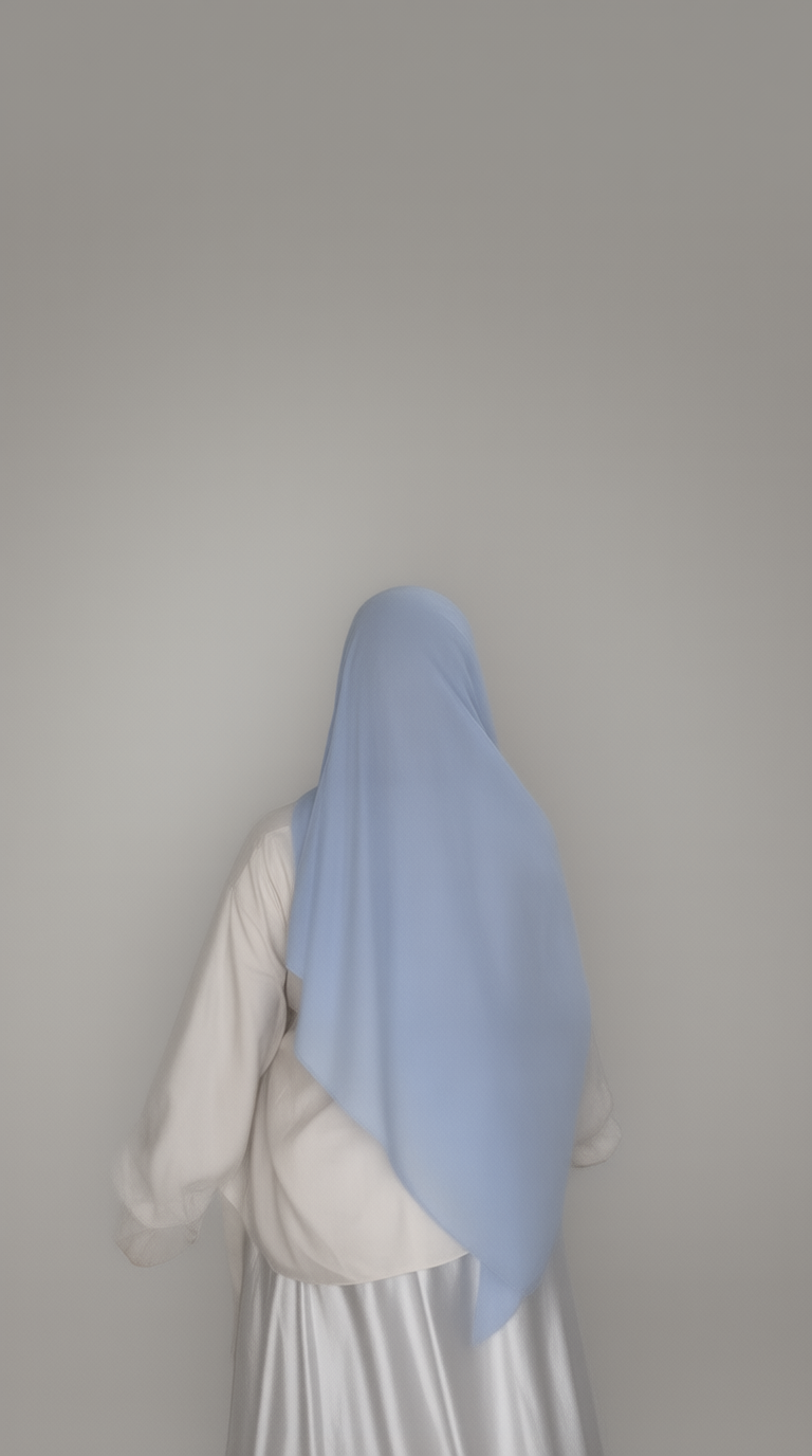 Ice Blue Premium Chiffon Hijab