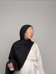 Noir Liquid Jersey Hijab