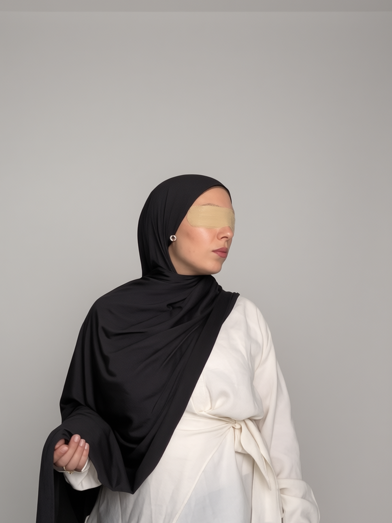 Noir Liquid Jersey Hijab