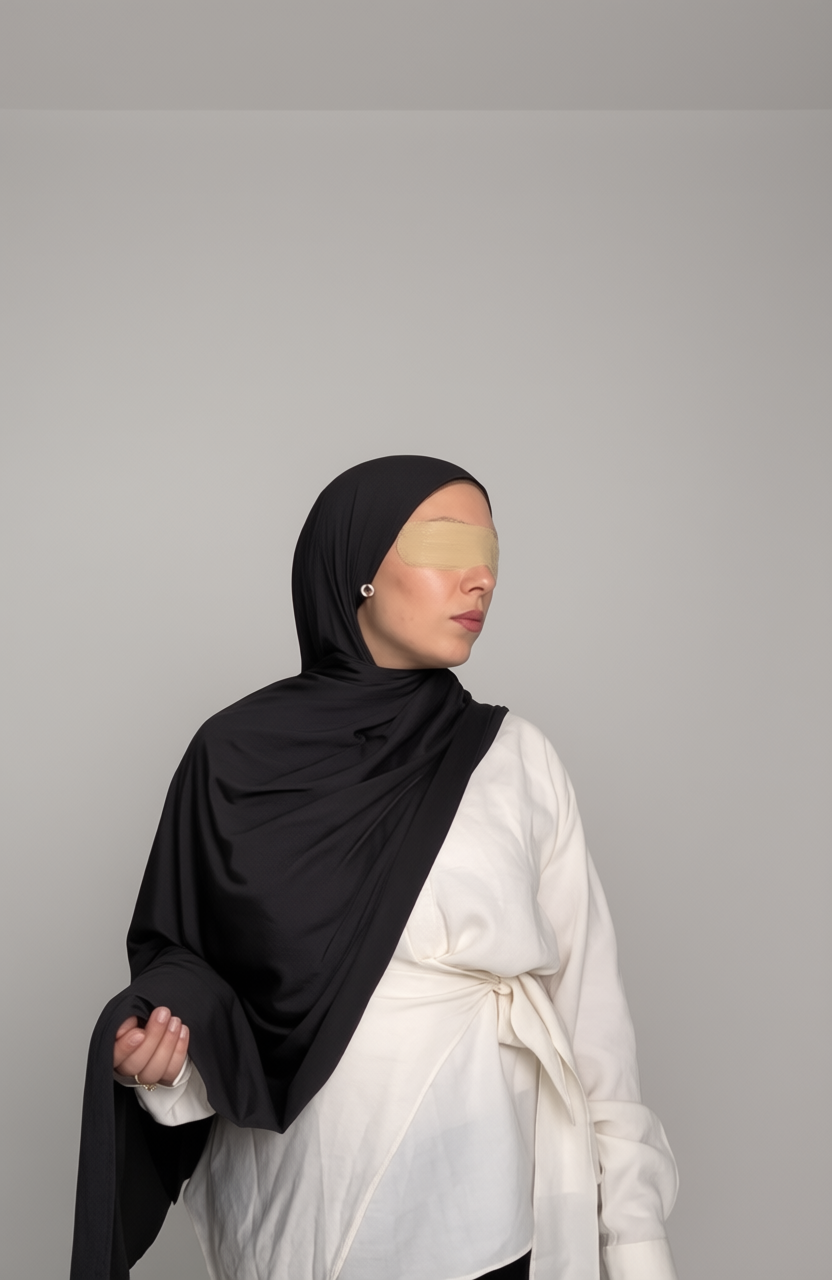 Noir Liquid Jersey Hijab