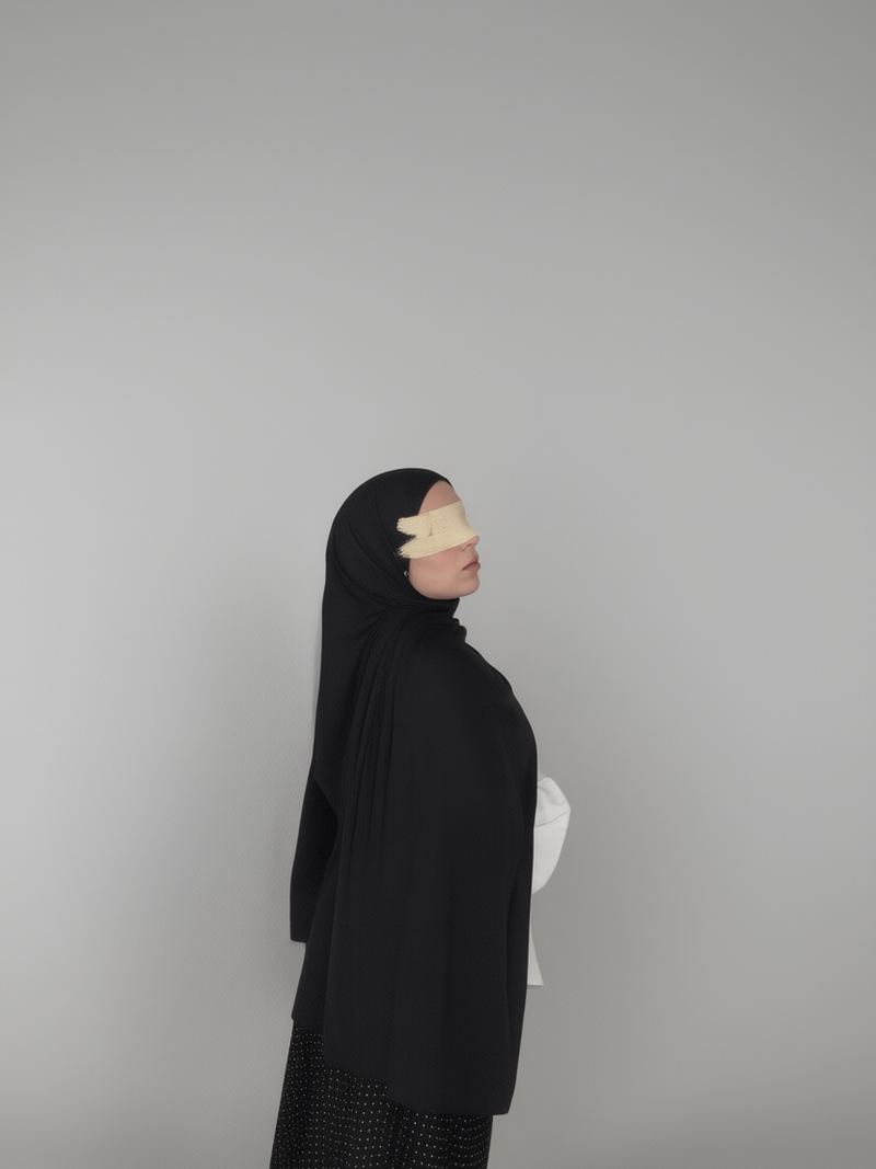 Noir Liquid Jersey Hijab