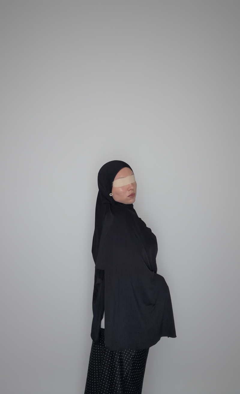 Noir Liquid Jersey Hijab