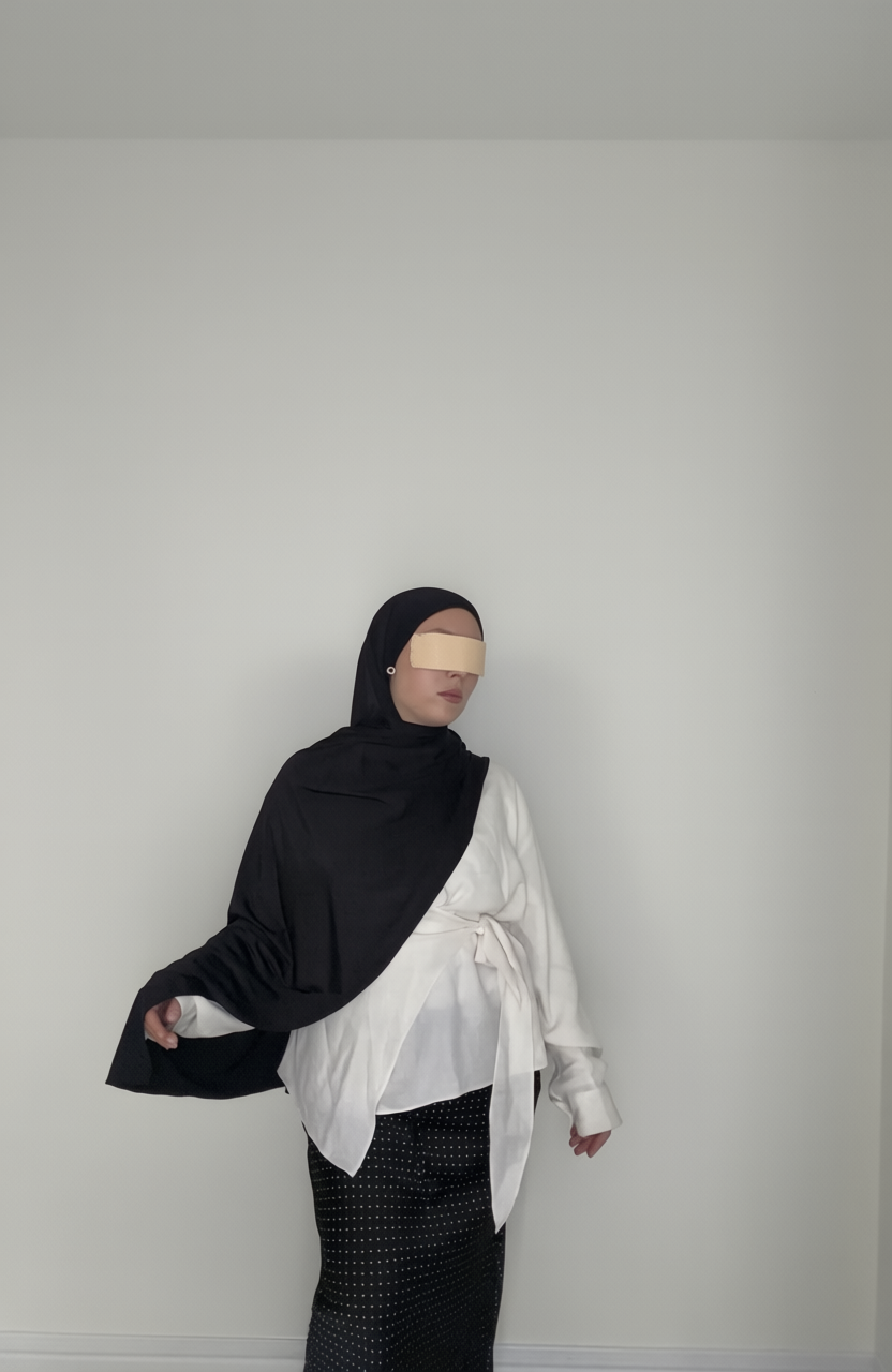 Noir Liquid Jersey Hijab