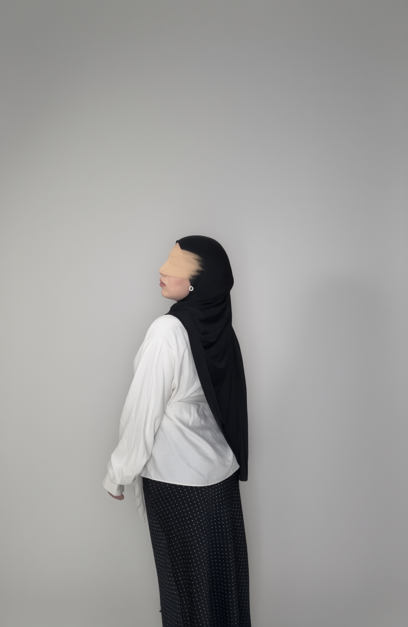 Noir Liquid Jersey Hijab