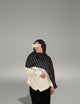 Polka Noir Printed Modal Hijab