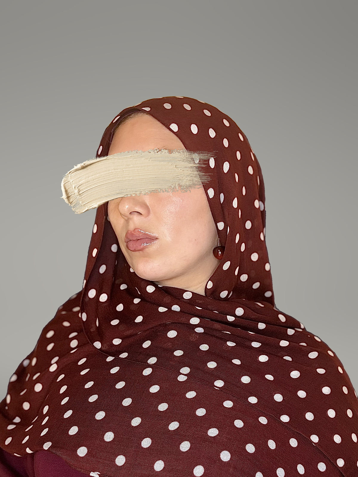 Polka Ruby Printed Modal Hijab