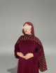 Polka Ruby Printed Modal Hijab