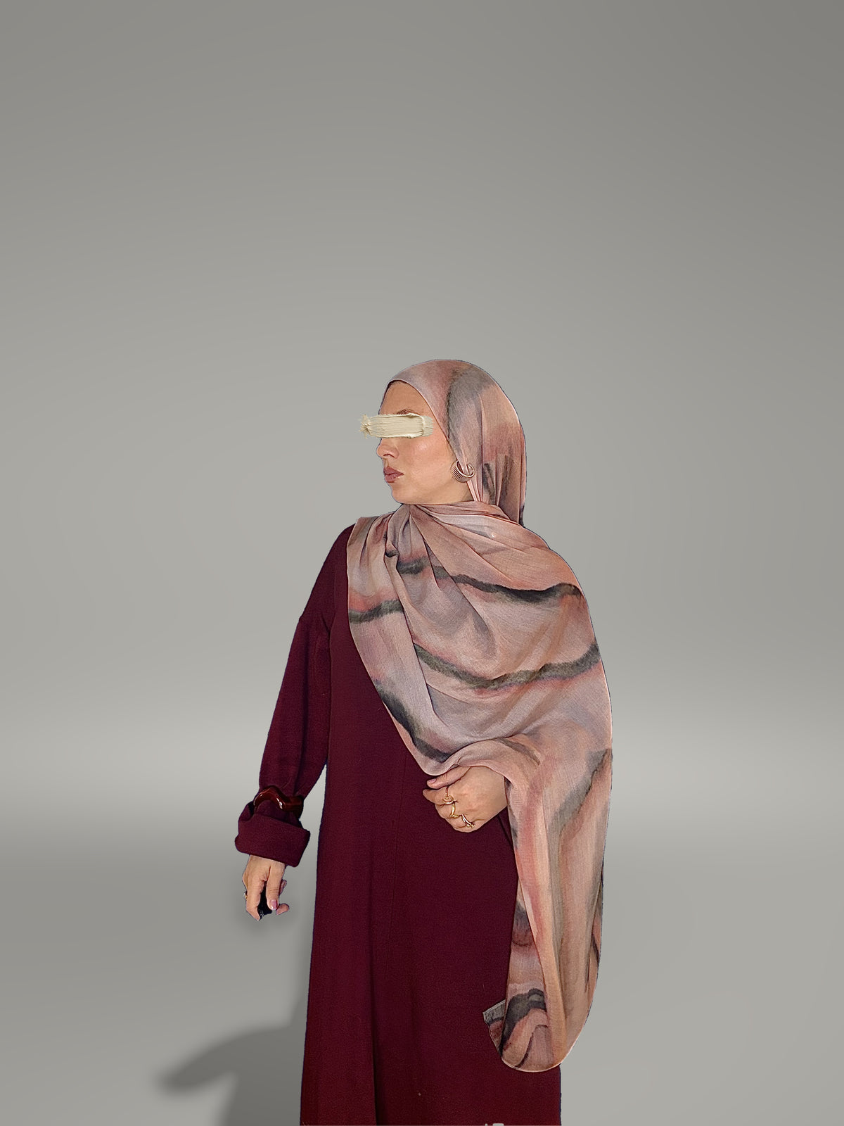 Rhodonite Printed Modal Hijab