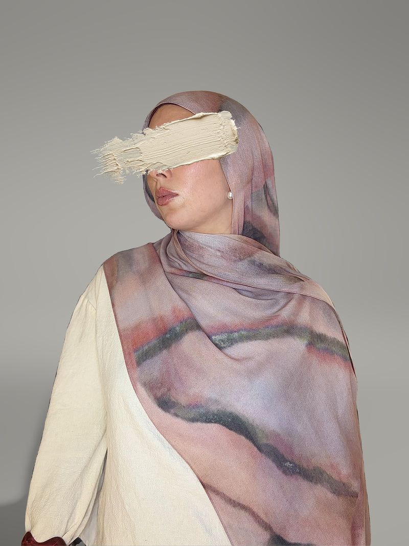 Rhodonite Printed Modal Hijab