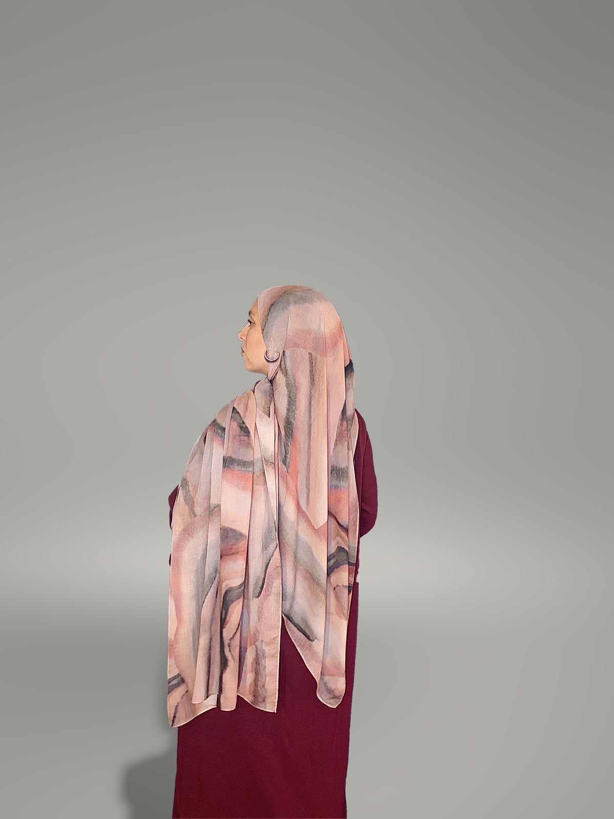 Rhodonite Printed Modal Hijab