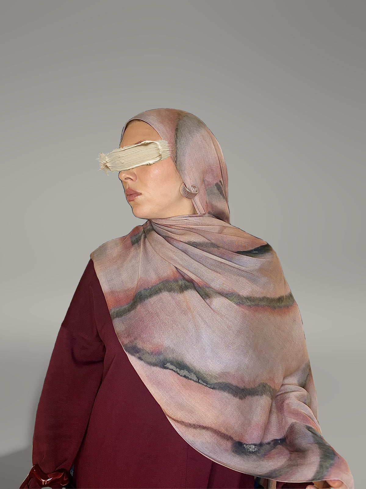 Rhodonite Printed Modal Hijab