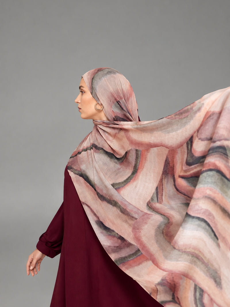 Rhodonite Printed Modal Hijab
