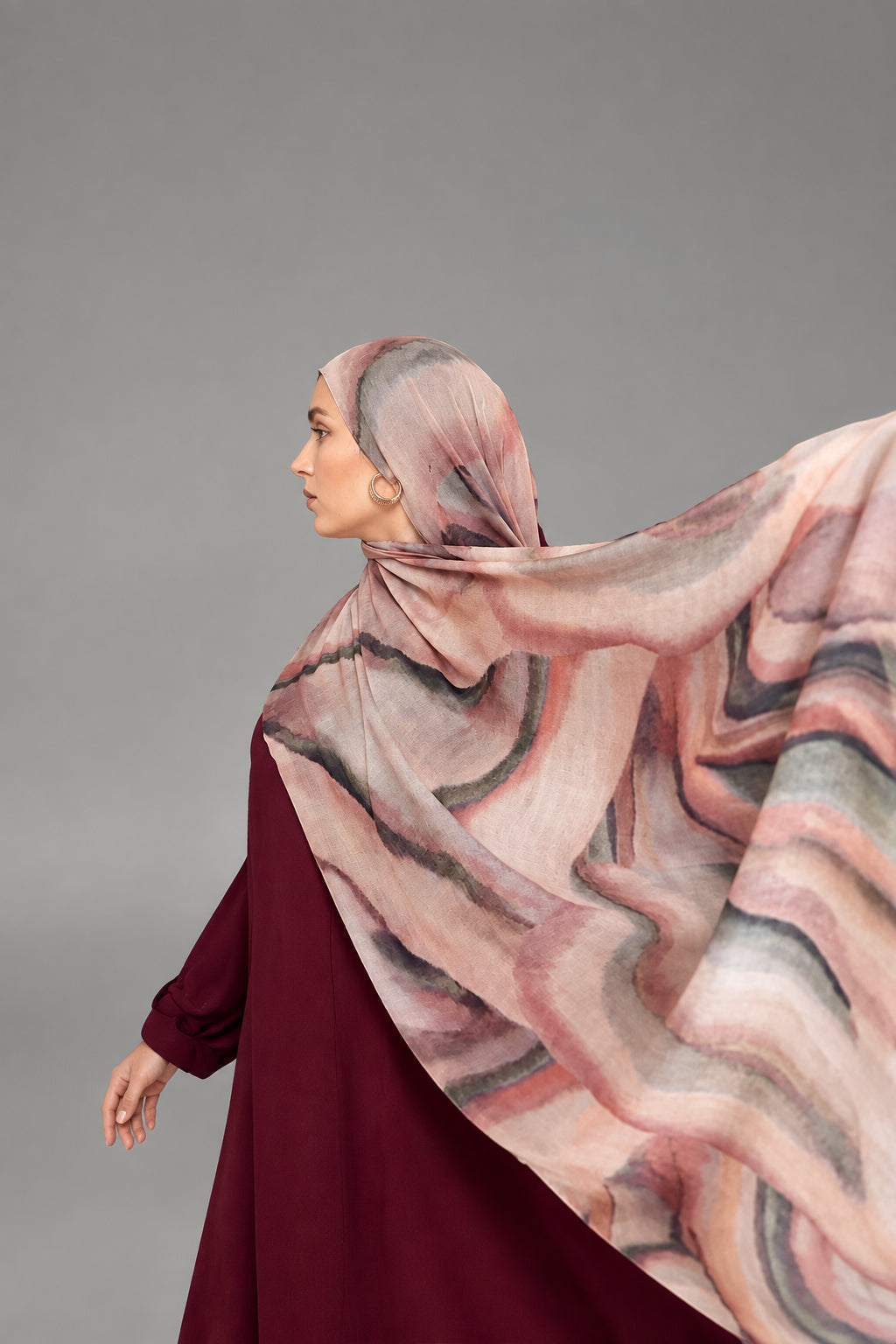 Rhodonite Printed Modal Hijab