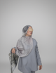 Rose Ash Printed Modal Hijab