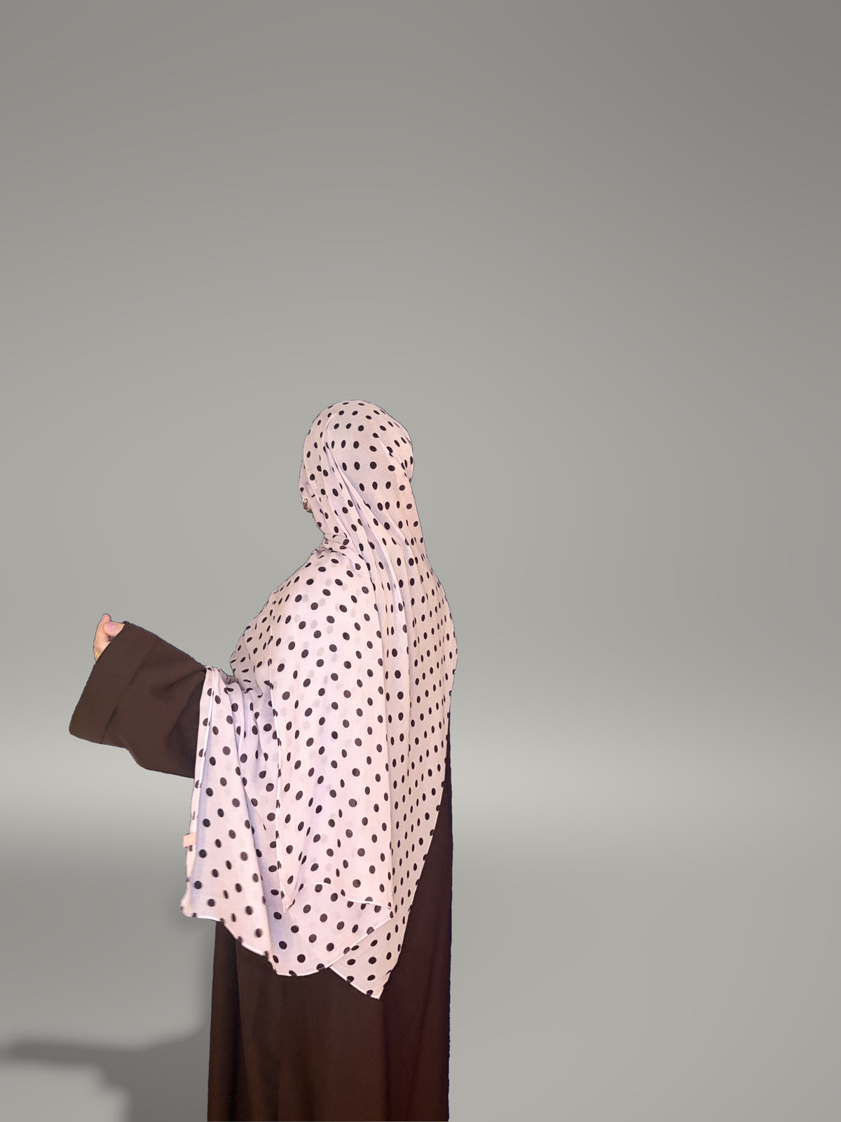 Polka Rose Printed Modal Hijab
