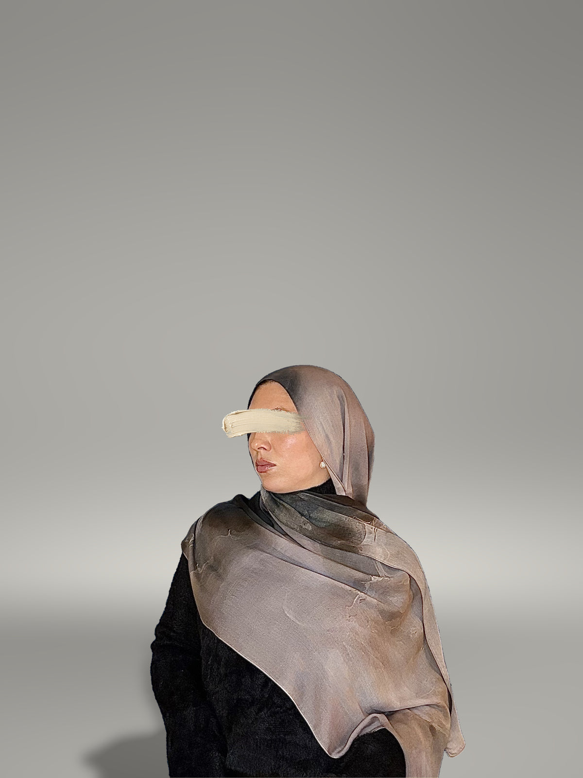 Smoked Onyx Printed Modal Hijab