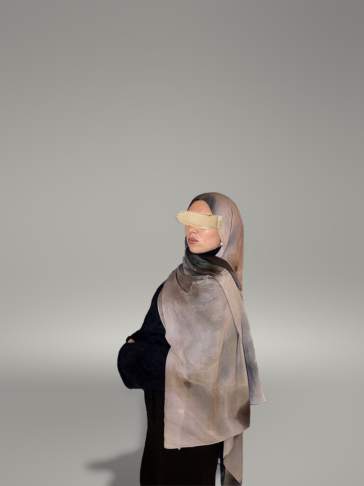 Smoked Onyx Printed Modal Hijab