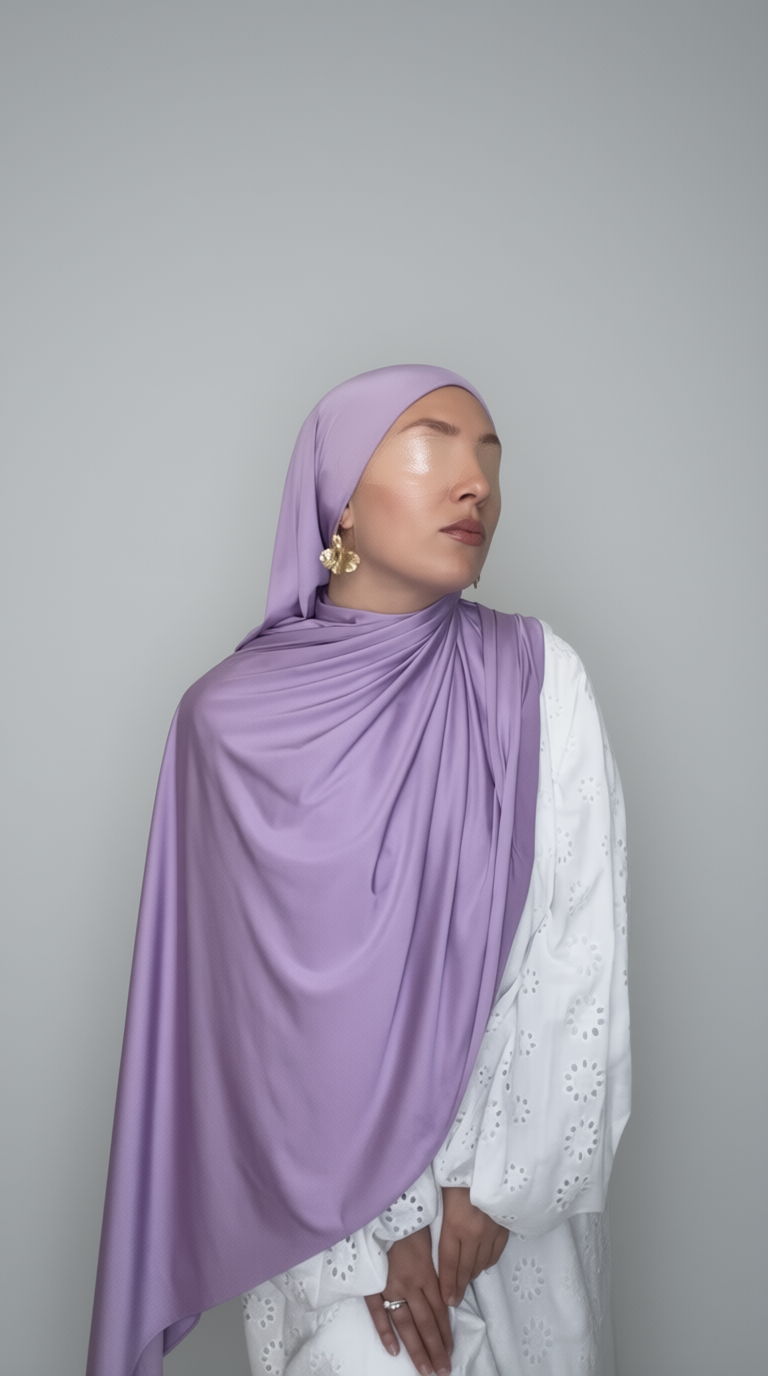 Soft Orchid Liquid Jersey Hijab